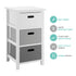 Nina 3 Drawer Storage Unit - White/Grey
