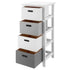 Nina 4 Drawer Storage Unit - White/Grey