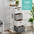 Nina 4 Drawer Storage Unit - White/Grey