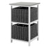Habi 2 Drawer Storage Unit - Grey