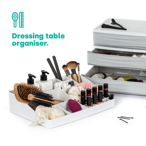 Small Desk Organiser Tray - White