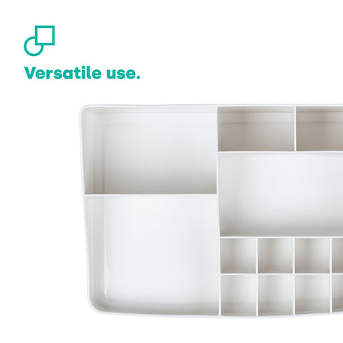 Small Desk Organiser Tray - White
