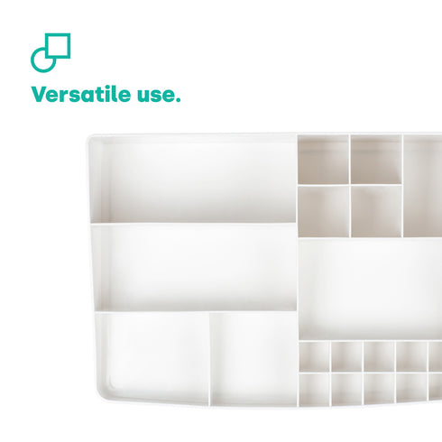 Large Desk Organiser Tray - White