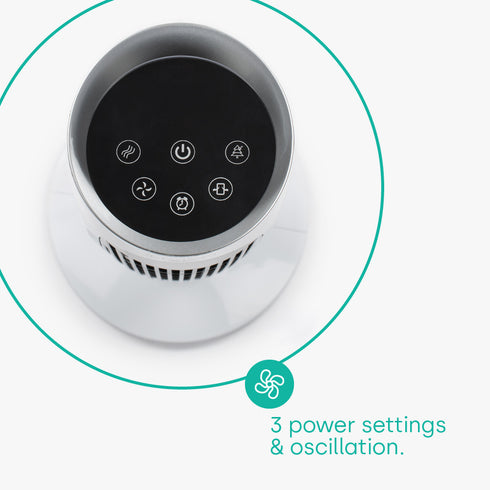 43" Tower Fan - White