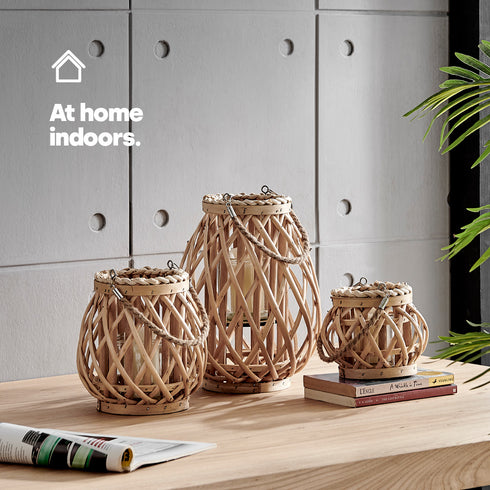 Willow Lanterns Set of 3 - Natural