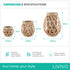 Willow Lanterns Set of 3 - Natural