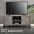 Herringbone TV Unit - Grey