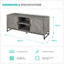 Herringbone TV Unit - Grey