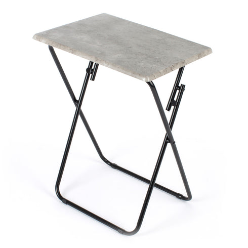 Folding Tray Table - Concrete