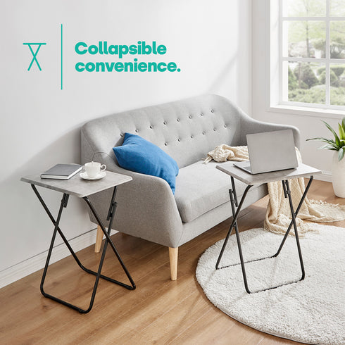 Folding Tray Table - Concrete