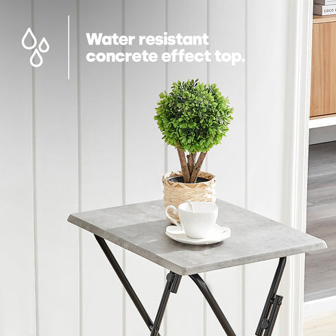 Folding Tray Table - Concrete