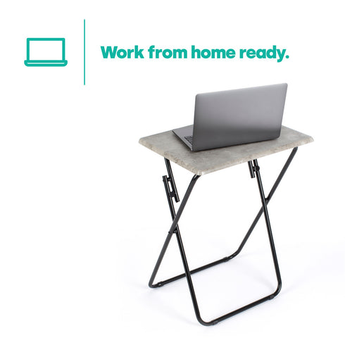 Folding Tray Table - Concrete
