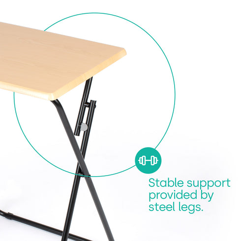 Folding Tray Table - Maple Wood