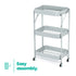 3-Tier Foldable Trolley - Grey