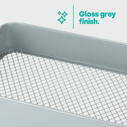 3-Tier Foldable Trolley - Grey