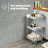 3-Tier Foldable Trolley - Grey
