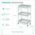 3-Tier Foldable Trolley - Grey