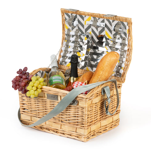 Tummel 4-Person Wicker Picnic Basket