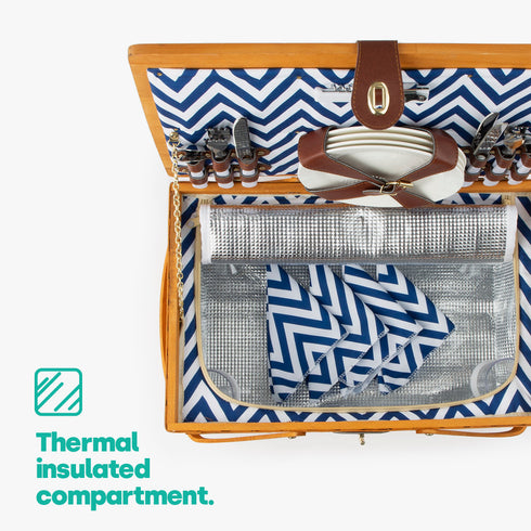 Katrine 4-Person Woven Picnic Basket