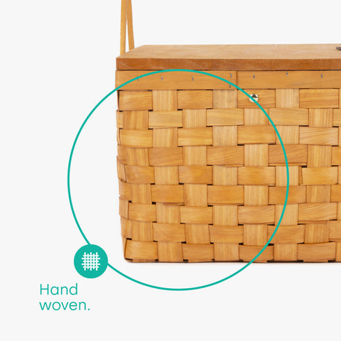Katrine 4-Person Woven Picnic Basket