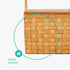 Katrine 4-Person Woven Picnic Basket