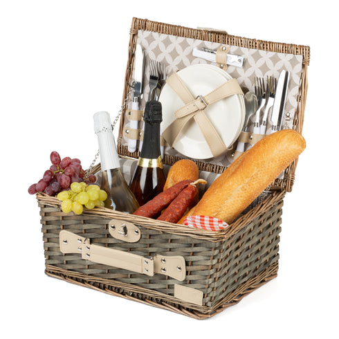 Lomond 4-Person Wicker Picnic Basket
