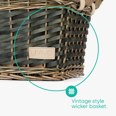 Ossian 4-Person Wicker Picnic Basket