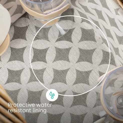 Ossian 4-Person Wicker Picnic Basket