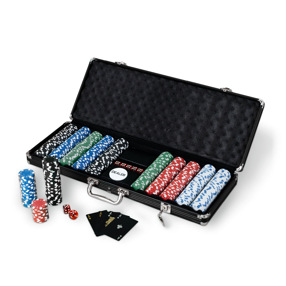 Livivo 500 Chip Pro Poker Set Black Edition Free Delivery