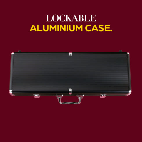 500 Chip Pro Poker Set - Black Edition