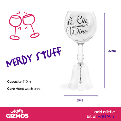 Ring For More Wine Glass