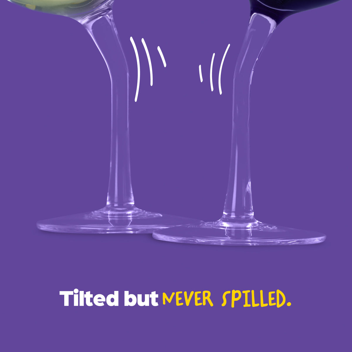 Tipsy Spin Crystal Wine Glasses