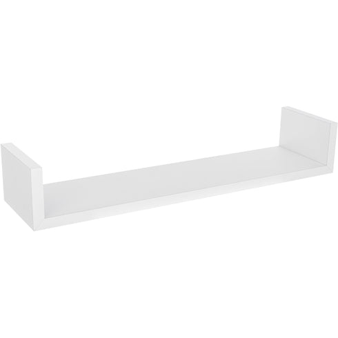 Set of 3 Floating Wall Shelves 'U-Shape' - White