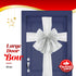 Large Christmas Door Bow - Silver