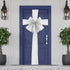 Large Christmas Door Bow - Silver