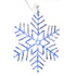 43cm Snowflake Window Light - Blue