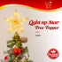 Light Up Star Tree Topper - Gold