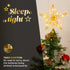 Light Up Star Tree Topper - Gold