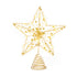 Light Up Star Tree Topper - Gold