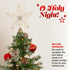 Light Up Star Tree Topper - Silver
