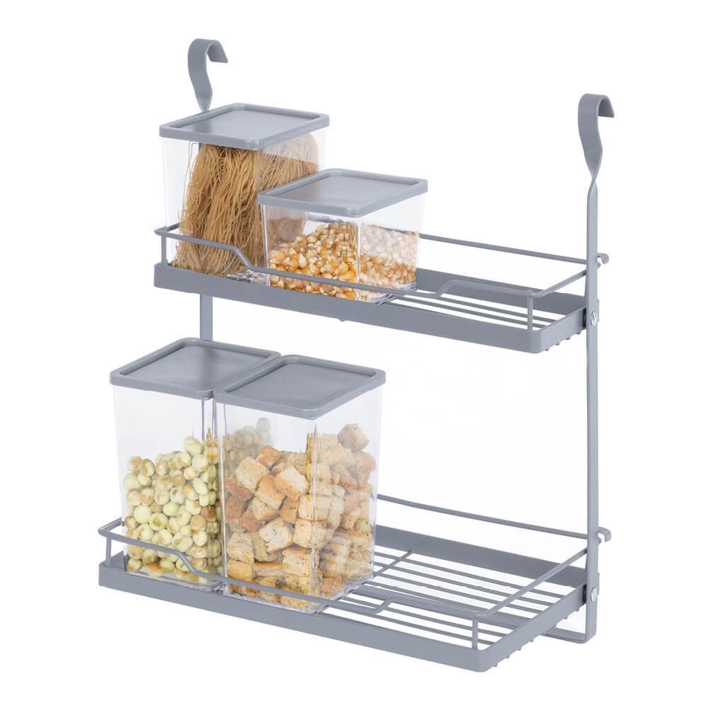Livivo | Kitchen Hanging Rack- Grey | Free Delivery