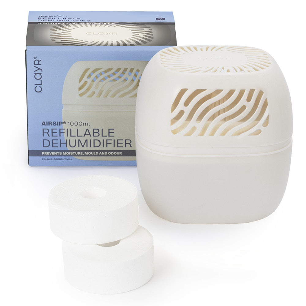 Clayr | LIVIVO Reusable Dehumidifier 1000ml - 2 Refill Tabs Silicon ...