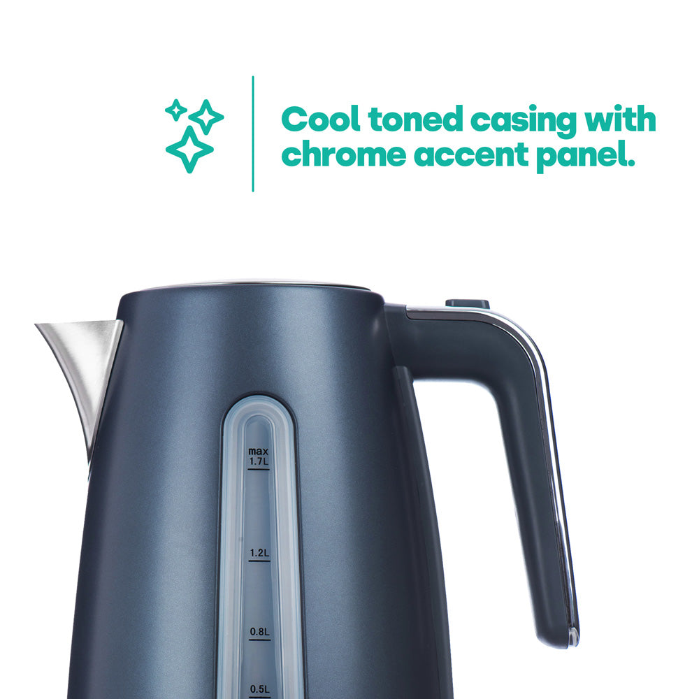 Livivo | Orion 1.7L Kettle Midnight Grey & Chrome | Free delivery