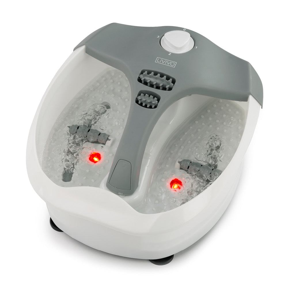 Livivo Foot Spa with Massage Rollers Grey Free Delivery - Main Image