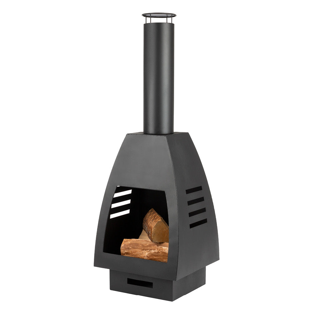 Livivo | Seville Iron Chiminea - Black | Free Delivery