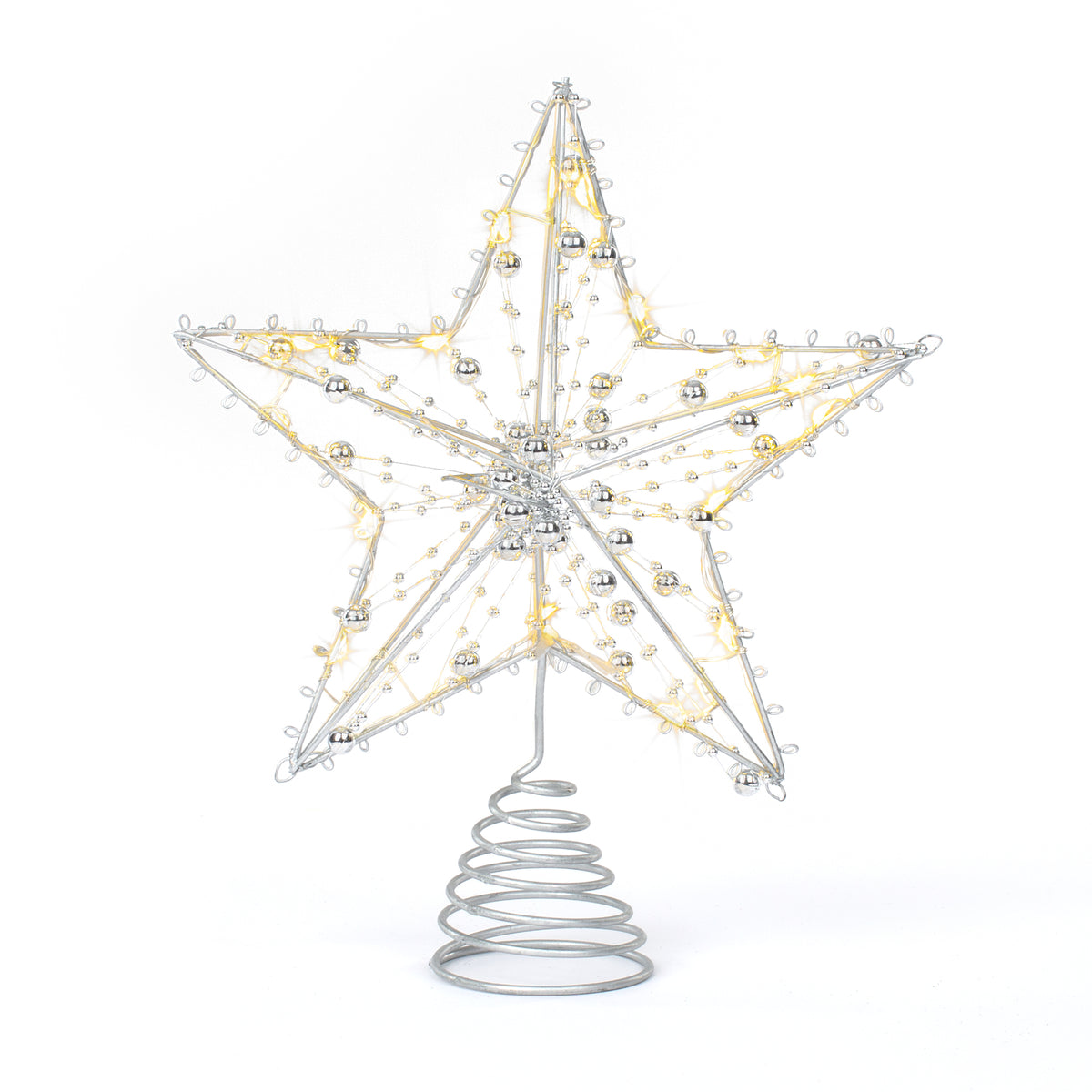 Livivo | Light Up Star Tree Topper - Silver | Free delivery